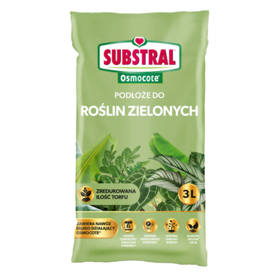 Specjalistyczne podłoże Osmocote DO ROŚLIN ZIELONYCH 3 l SUBSTRAL
