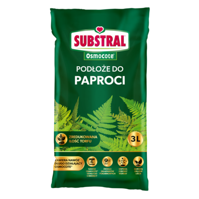 Specjalistyczne podłoże Osmocote DO PAPROCI 3 l SUBSTRAL