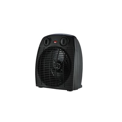 Termowentylator z termostatem 2000 W 20 x 13 x 23 cm czarny