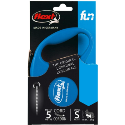 Smycz Fun New linka S 5 m 12 kg niebieski flexi