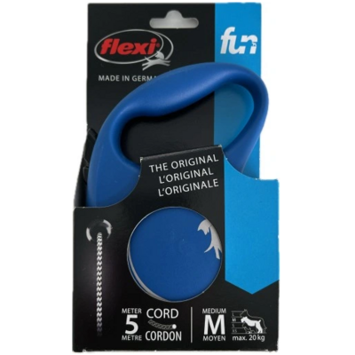 Smycz Fun New linka M 5 m 20 kg niebieski flexi