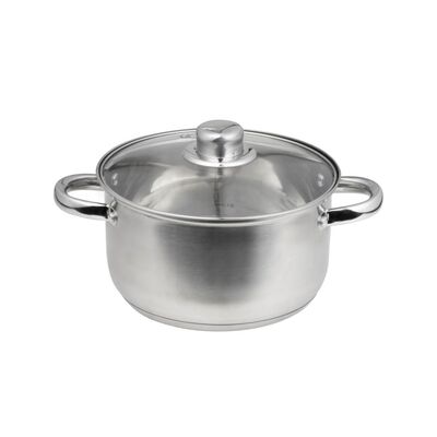 Garnek z pokrywą Santo 22 cm 4,8 l srebrny