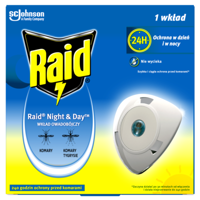 Wkład do elektrofumigatora 2,2 ml Raid NightDay