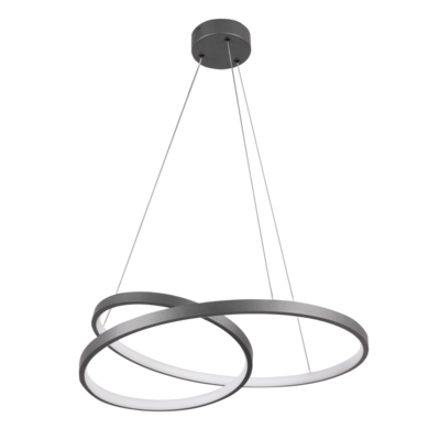 Lampa wisząca LED ZEFIRA 50cm antracyt 4000K GOLDLUX