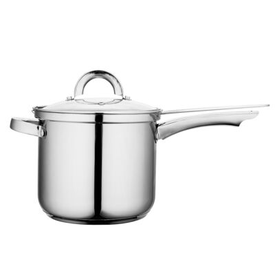Garnek nierdzewny Fabio 18 cm 3,6 l wysoki z koszykiem srebrny