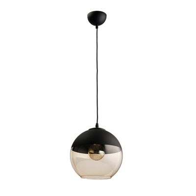 Lampa wisząca Amber czarno-bursztynowy