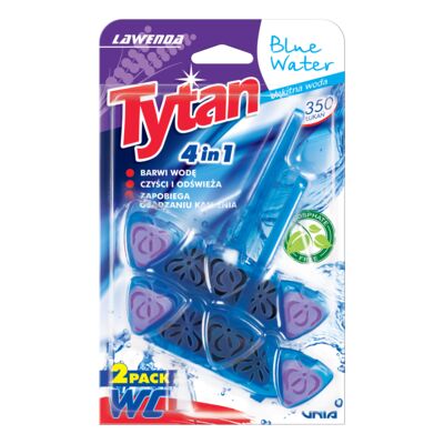 Zawieszka do WC 4w1 Blue Water lawenda 2x40g Tytan