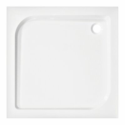 Brodzik akrylowy Victor Plus 90 x 90 cm kwadratowy biały Kerra