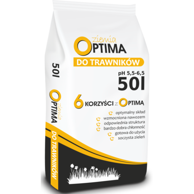Ziemia do trawników 50 l Optima