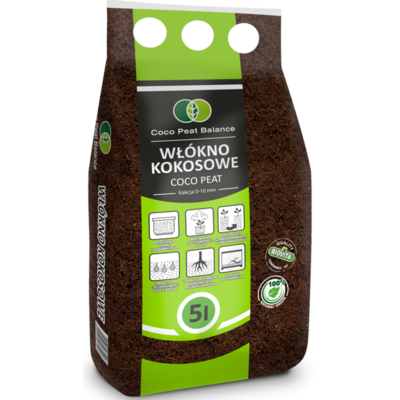 Włókno kokosowe 10 mm 5 l Coco Peat Balance