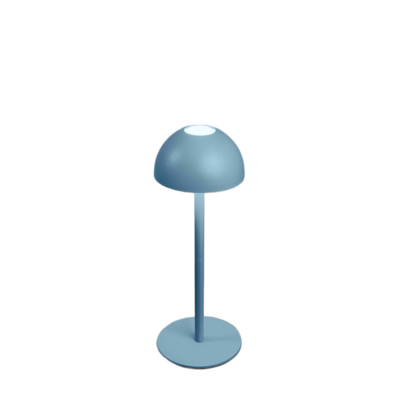 Lampa stołowa LED grzybek 9 x 25 cm 5 V niebieska MN003