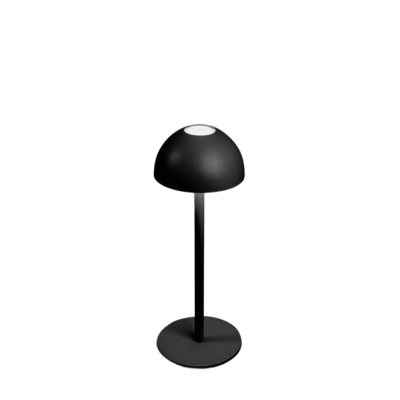 Lampa stołowa LED grzybek 9 x 25 cm 5 V czarna MN003