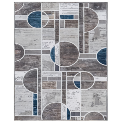 Dywan Rosaline 120 x 160 cm geometria niebieski