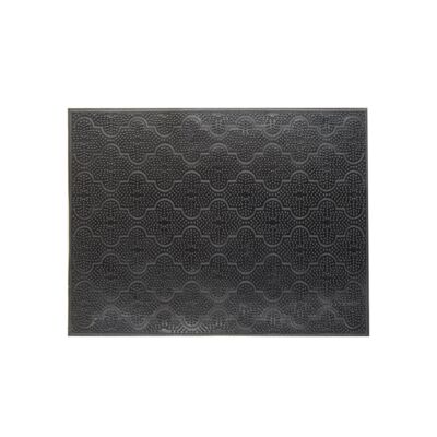 Wycieraczka gumowa Trebol 55,3 x 41,2 cm czarny
