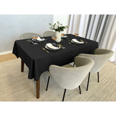 Obrus plamoodporny Surbo 140 x 300 cm czarny