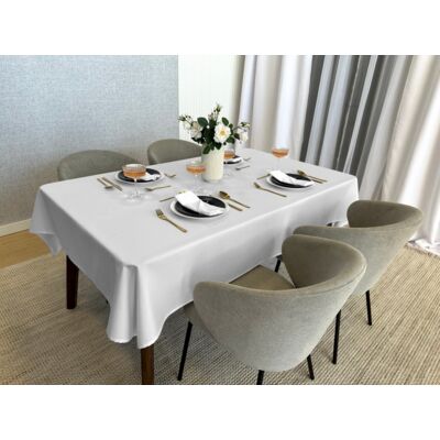 Obrus plamoodporny Surbo 110 x 160 cm biel