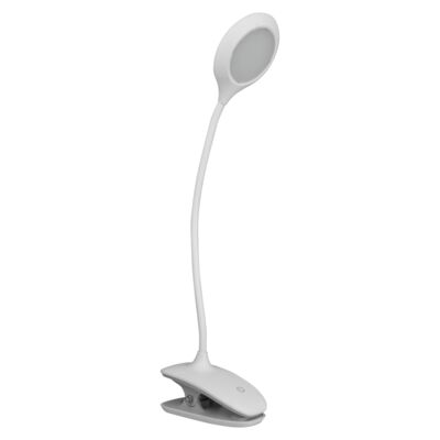 Lampka biurkowa LED z klipsem ładowalna 150 lm biała 3 W