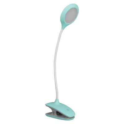 Lampka biurkowa LED z klipsem ładowalna 150 lm miętowa