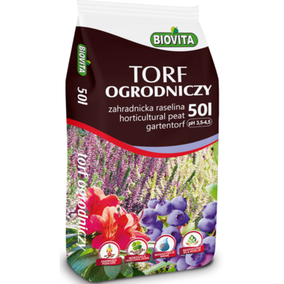 Torf ogrodniczy kwaśny 50 l Biovita