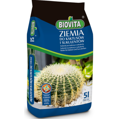 Ziemia do kaktusów i sukulentów 5 l BIOVITA