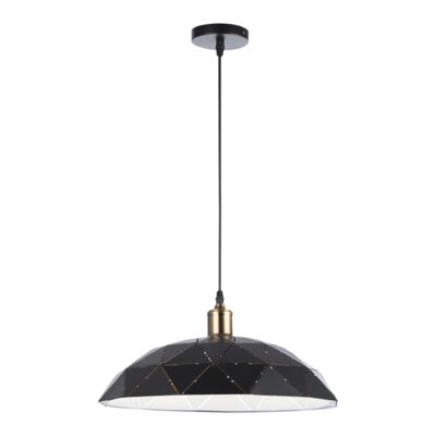 Lampa wisząca 1 x E27 czarno-miedziany 12 W 230 V DPM