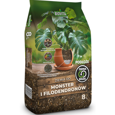 Ziemia do monster i filodendronów BIGOS 8 l BIOVITA