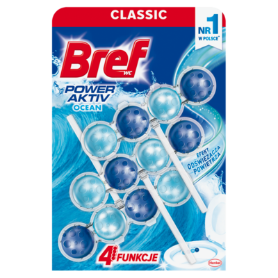 Zawieszka do WC BREF Power Aktiv Ocean 3x50 g
