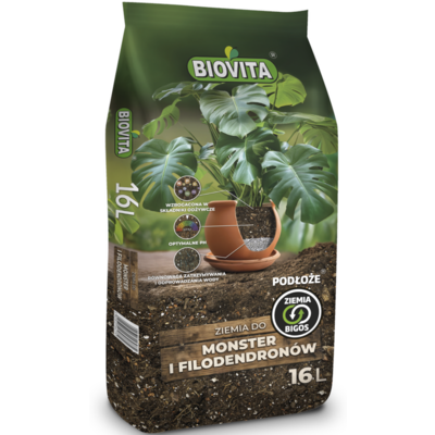 Ziemia do monster i filodendronów BIGOS 16 l BIOVITA
