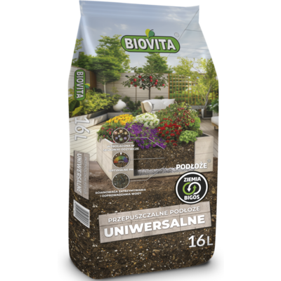Ziemia przepuszczalne podłoże uniwersalne BIGOS 16 l BIOVITA