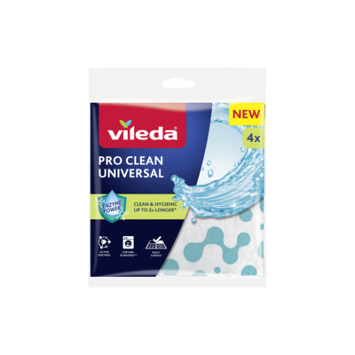 Ściereczka uniwersalna z enzymami Vileda Pro Clean 4 sztuki