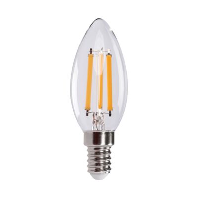 Żarówka LED KB C35F 7W E14 ciepły transparentny KINGBERRY