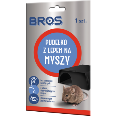 Pudełko z lepem na myszy 1 sztuka BROS
