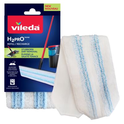 Wkład do mopa płaskiego Vileda H2prO 11 x 2 cm biało-niebieski