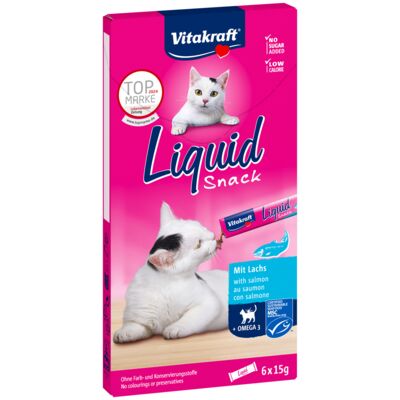 Przysmak dla kota Cat Liquid Snack 6 sztuk łosoś/omega3 Vitakraft