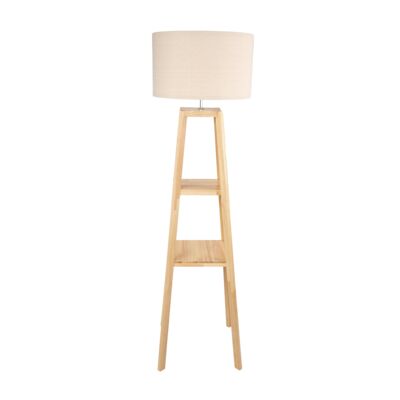 Lampa podłogowa Veldar E27 148 cm beżowy KINGBERRY