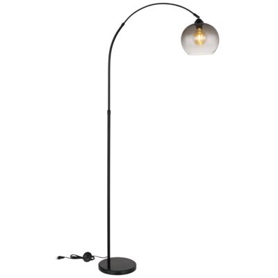 Lampa podłogowa Selma regulowana wysokość czarno-grafitowa ADRILUX