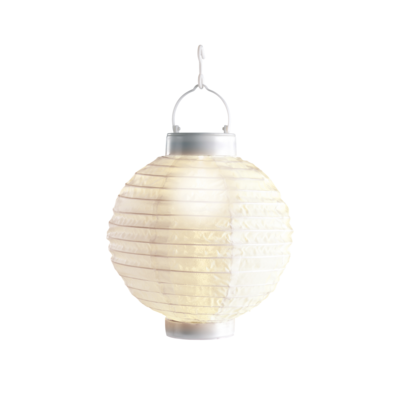 Latarenka solarna LED śr.20 x 23 cm biała