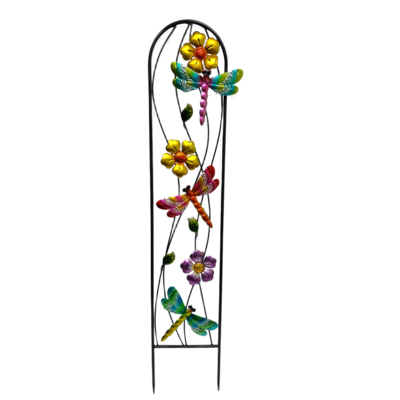 Dekorowana metalowa pergola Ważki