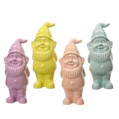 Figura ceramiczna skrzat wys. 25 cm mix kolorów
