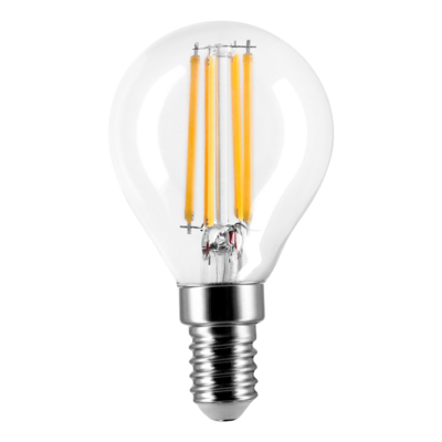 Żarówka LED filament E14 G45 6W WW