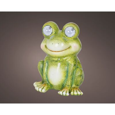 Dekoracja solarna LED żaba