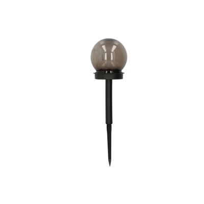 Lampa solarna kula 10 cm 6LED ciepłe światło 10 x 10 x 34 cm czarna