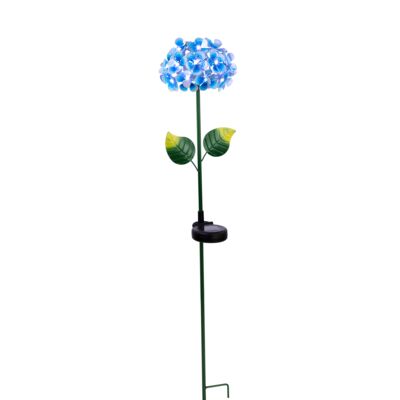 Ozdoba solarna Kwiat 15,8 x 83 cm niebieski/fioletowy 1 szt.