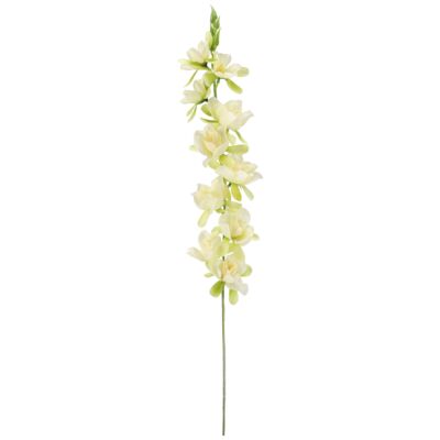 Gałązka orchidei 78 cm kremowy