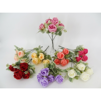 Bukiet sztucznych kwiatów róże 30 cm