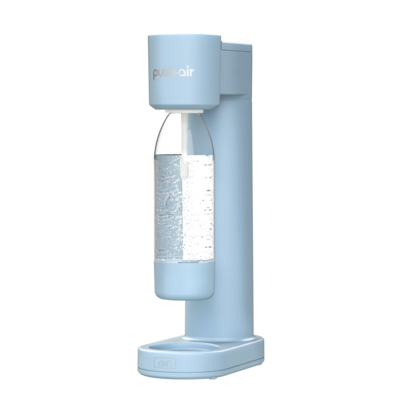 Saturator PushAir lazurowy z nabojem CO2 + butelka 0,7 l DAFI