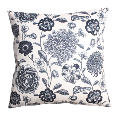 Poszewka BUQE 45 x 45 cm beżowo-czarna 2S