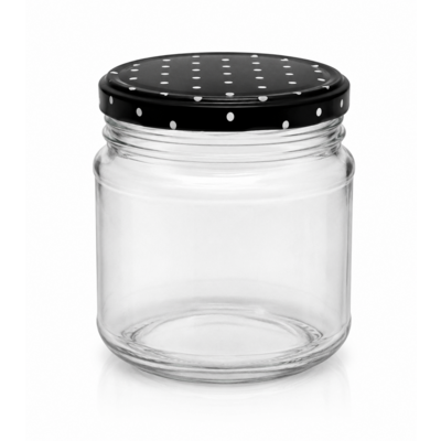 Słoik 210 ml wieczko kropki 6 szt.