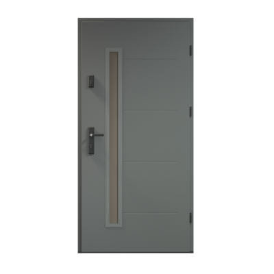Drzwi zewnętrzne ARGO RAL 7024 antracyt 90P Radex