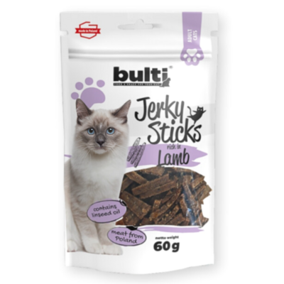 Przysmak dla kota z jagnięciną Jerky Sticks 60 g Bulti